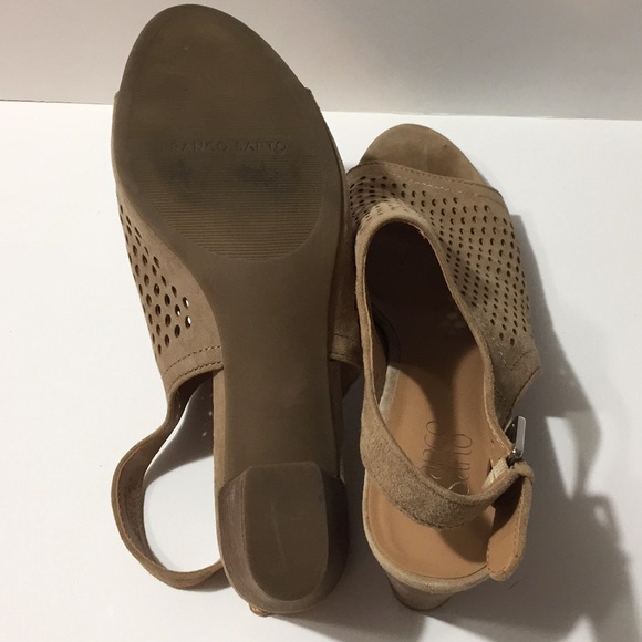 Franco Sarto open toed wide heel shoes size 9.5 - Picture 5 of 6